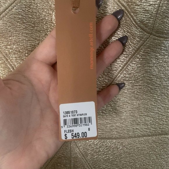 Manning Cartell Gold Strapless Dress in Flesh - Picture 5 of 7